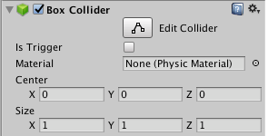 BoxCollider Component